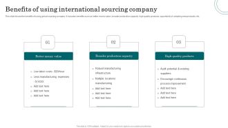 Benefits Of Using International Sourcing Company Inspiration PDF