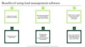 Benefits Of Using Lead Management Software Enhancing Client Lead Conversion Rates Elements PDF