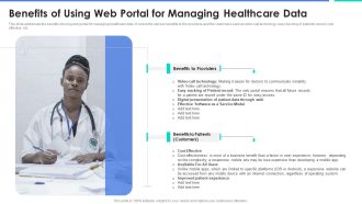 Benefits Of Using Web Portal For Managing Healthcare Data Introduction PDF