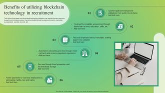 Benefits Of Utilizing Blockchain Technology In Recruitment Information PDF