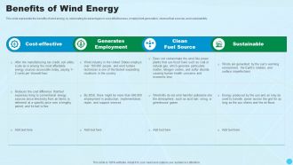 Benefits Of Wind Energy Clean And Renewable Energy Ppt PowerPoint Presentation Layouts Master Slide PDF
