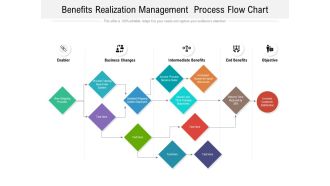 Benefits Realization Management Process Flow Chart Ppt PowerPoint Presentation Infographics Background Images PDF