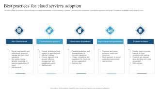 Best Practices For Cloud Services Adoption Sample PDF