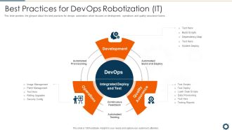 Best Practices For Devops Robotization It Summary PDF