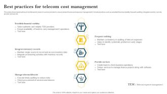 Best Practices For Telecom Cost Management Brochure PDF