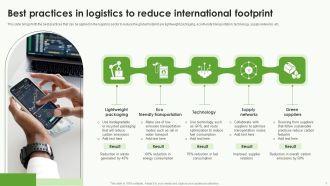Best Practices In Logistics To Reduce International Footprint Template PDF
