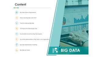 Big Data Analytics Content Implementation Roadmap Ppt Inspiration Ideas PDF