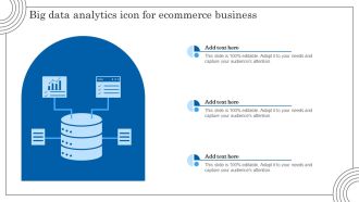 Big Data Analytics Icon For Ecommerce Business Brochure PDF