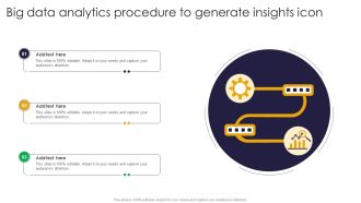 Big Data Analytics Procedure To Generate Insights Icon Structure PDF