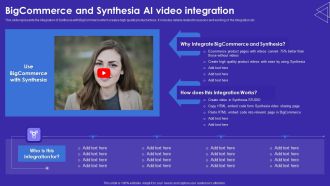 Bigcommerce And Synthesia AI Video Integration Elements PDF