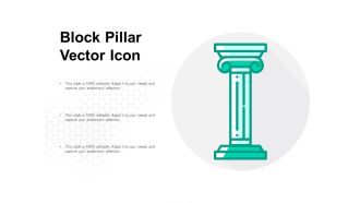 Block Pillar Vector Icon Ppt PowerPoint Presentation File Grid