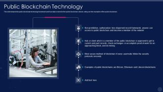 Blockchain Technology Framework IT Public Blockchain Technology Mockup PDF