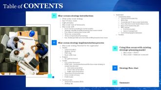 Blue Ocean Plan Of Tesla Table Of Contents Ppt Gallery Professional PDF