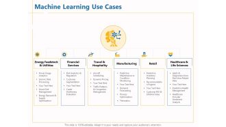 Boosting Machine Learning Machine Learning Use Cases Ppt PowerPoint Presentation Infographic Template Background PDF