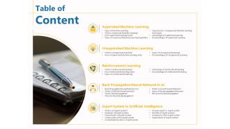 Boosting Machine Learning Table Of Content Machine Learning Ppt PowerPoint Presentation Infographic Template Themes PDF