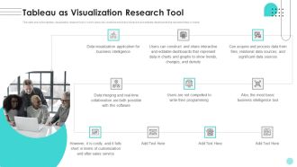 Branches For Visualization Research And Development Tableau As Visualization Research Introduction PDF
