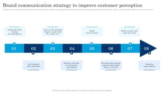 Brand Communication Strategy To Improve Customer Perception Executing Brand Communication Strategy Demonstration PDF