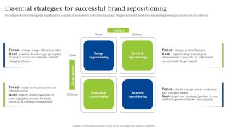 Brand Personality Improvement To Increase Profits Essential Strategies For Successful Brand Template PDF