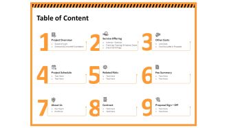 Building Assembly Conservation Solutions Table Of Content Ppt Infographics Design Ideas PDF