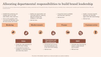 Building Market Brand Leadership Strategies Allocating Departmental Responsibilities Download PDF