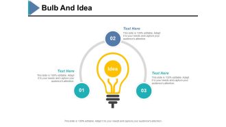 Bulb And Idea Ppt PowerPoint Presentation Portfolio Slides