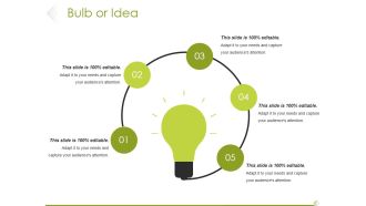 Bulb Or Idea Ppt PowerPoint Presentation Gallery Show