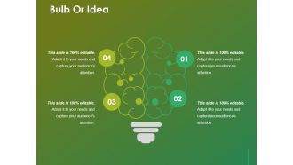 Bulb Or Idea Ppt Powerpoint Presentation Icon Portfolio