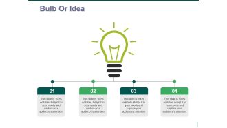 bulb or idea ppt powerpoint presentation ideas graphics example