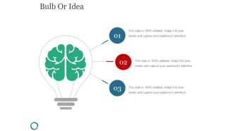 Bulb Or Idea Ppt PowerPoint Presentation Ideas