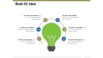 Bulb Or Idea Ppt PowerPoint Presentation Infographics Example