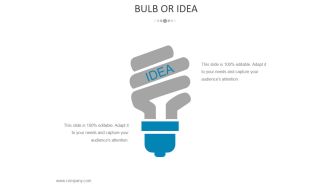 Bulb Or Idea Ppt PowerPoint Presentation Infographics Model