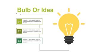 Bulb Or Idea Ppt PowerPoint Presentation Outline Maker