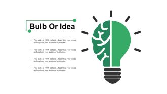 Bulb Or Idea Ppt PowerPoint Presentation Outline Template