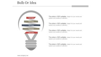 Bulb Or Idea Ppt PowerPoint Presentation Slides