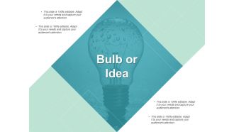 Bulb Or Idea Technology Ppt PowerPoint Presentation Infographic Template Example Topics
