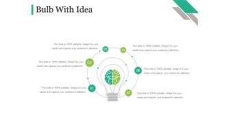 Bulb With Idea Ppt PowerPoint Presentation Gallery Portrait