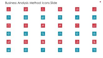 Business Analysis Method Icons Slide Ppt Layouts Graphics Tutorials PDF