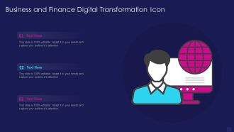 Business And Finance Digital Transformation Icon Professional PDF