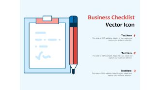Business Checklist Vector Icon Ppt PowerPoint Presentation File Backgrounds