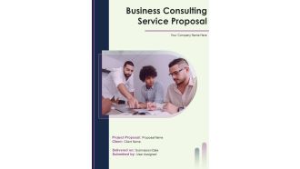 Business Consulting Service Proposal Example Document Report Doc Pdf Ppt