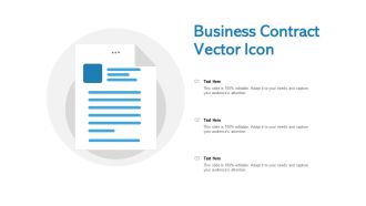 Business Contract Vector Icon Ppt PowerPoint Presentation File Design Templates