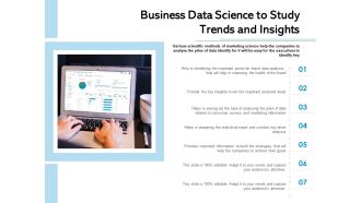 Business Data Science To Study Trends And Insights Ppt PowerPoint Presentation File Professional PDF