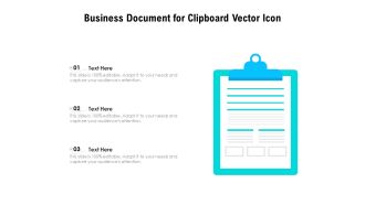 Business Document For Clipboard Vector Icon Ppt PowerPoint Presentation File Mockup PDF