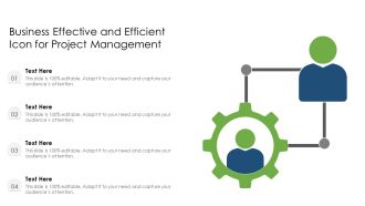 Business Effective And Efficient Icon For Project Management Ppt PowerPoint Presentation Gallery Graphics PDF