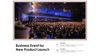 Business Event For New Product Launch Ppt PowerPoint Presentation File Visuals PDF