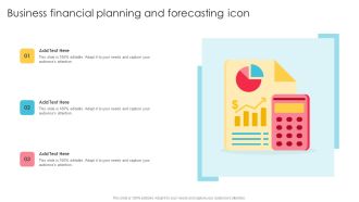 Business Financial Planning And Forecasting Icon Formats PDF