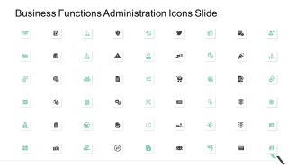 Business Functions Administration Icons Slide Ppt Professional Ideas PDF