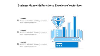 Business Gain With Functional Excellence Vector Icon Ppt PowerPoint Presentation File Samples PDF