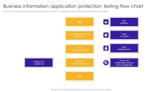 Business Information Application Protection Testing Flow Chart Themes PDF