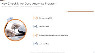 Business Intelligence And Big Key Checklist For Data Analytics Program Structure PDF